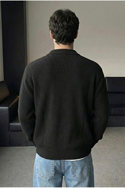 Tarz Cool Ζακέτα με κανονική εφαρμογή με λεπτομέρεια κουμπιού