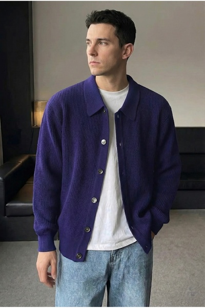 Tarz Cool Карigan з деталями на ґудзиках, прямий крій