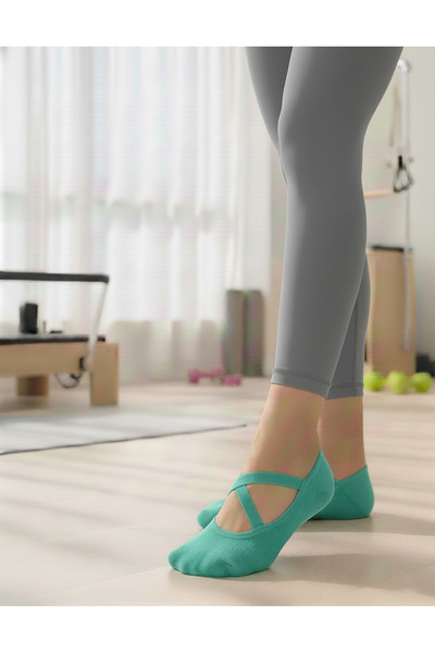 Umel Tekstil Women's Pilates Socks ◆   Cotton Non-Slip Silicone Base ◆   Yoga...