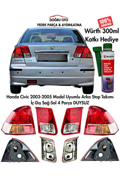 İthal CİVİC STOP TAKIM 2003-2006 VTEC2 4LÜ SET + Würth Katkı