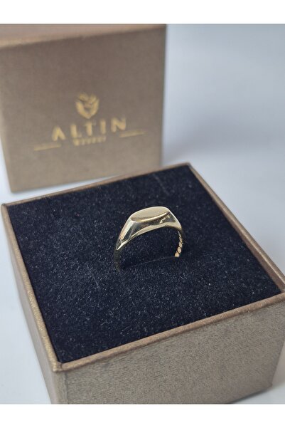 Altınkesesi 14 Ayar Altın Oval Sade Yüzük