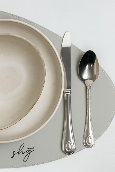 SHG HOME ShgHome Vegan Deriden 4’lü Amerikan Servisi-Sofra Seti