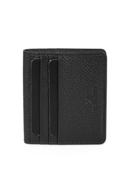 Daniel Klein DKL5239-1 Чорний чоловічий гаманець та картка з натуральної шкіри