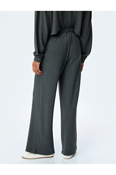 Koton Rahat Kesim Cepli Viskon Geniş Paça Eşofman Altı