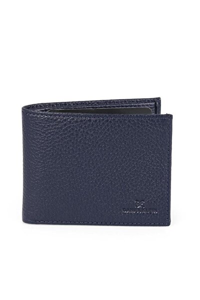 Daniel Klein DKL0171-2 Виготовлений з натуральної шкіри темно-синій чоловічий гаманець та картка