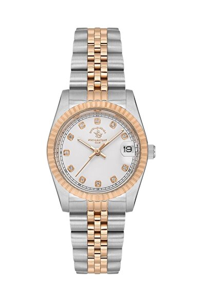Santa Barbara Polo Racquet Club SB.4.10011-6 Stone Design Steel Case Steel Band Women Wrist Watch