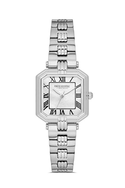 Dice Kayek Dk.1.Ag1412.01 Pearlescent Square Dial Steel Band Steel Case 3 Atm Water Resistant Metallic R