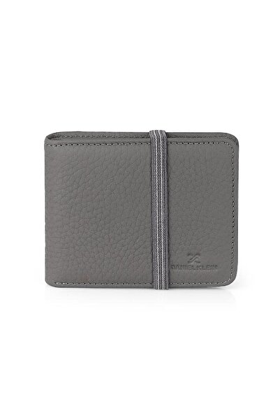 Daniel Klein DKL0794-5 Справжня шкіра Сірий чоловічий гаманець і картка