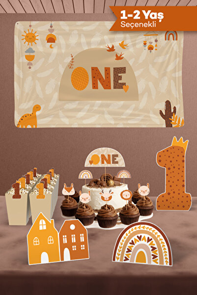 Hey Parti Набір для дня народження в стилі бохо-натурал – 1 рік, 2 роки, конц...