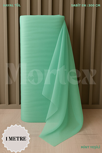 Mortex Tul verde mentă Dream, lungime 1 m, cel mai stabil 3 m, pentru logodnă...