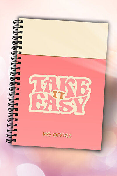 MG Office Caiet Foaie Velina A5 Spirala 80 file Take it Easy | Caiete Foi Albe Veline coli 80g/mp