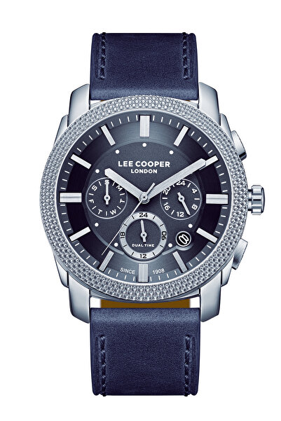 Lee Cooper ساعة يد رجالية أصلية ذات وظائف نشطة باللون الأزرق