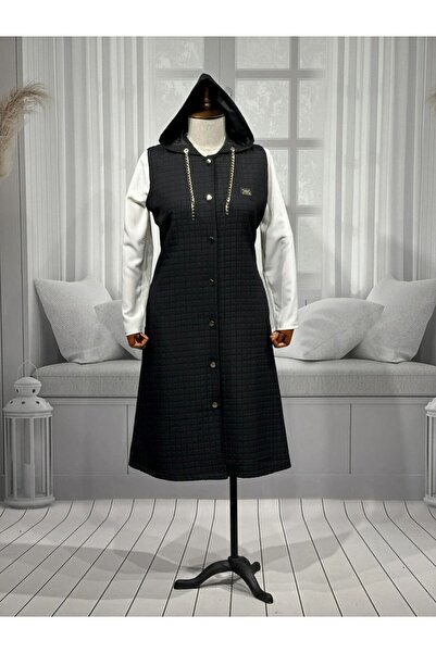 HESNA Thin Quilted Hooded Vest