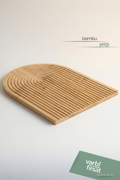 Varbifırsat Oval Bambu Sunumluk 24.5 cm x 34.5 cm
