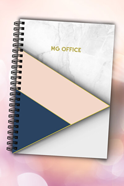 MG Office Dictando Notebook A5 Spiral 80 sheets Marble | Lined Notebooks Ruled sheets 80g/sqm