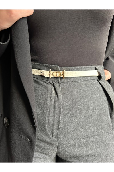 LİA KEMER Curea cu cataramă aurie pentru femei cu model Hype Curea pentru hai...