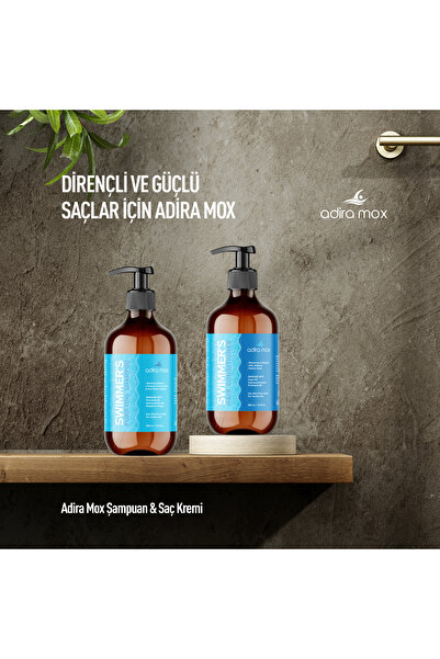 ADİRA MOX AdiraMox Keratin Destekli After-Pool Şampuan 500 ml – Argan & Glise...