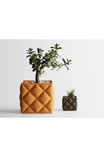 SELÇUK Square Decorative Vase Cobalt Looks Like