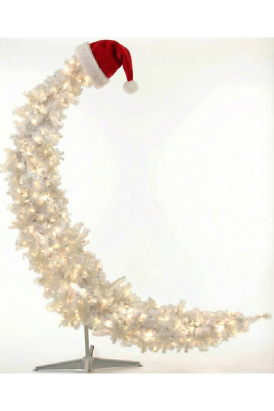 Generic هلال رمضان للزينة المنزلية (أبيض، 90 سم)