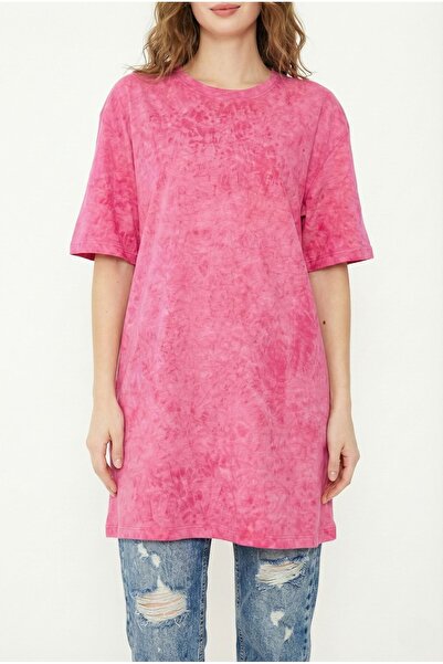 LİVE SPORT Γυναικείο τουνίκ Oversize με μοτίβο γραβάτας που πλένεται με οξύ