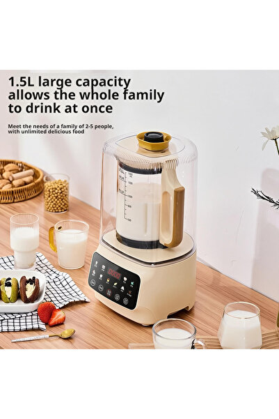 Generic DENX Smart Touch Blender & Soup Maker with 1.5L Glass Jar, Hot & Cold Blending DX2072