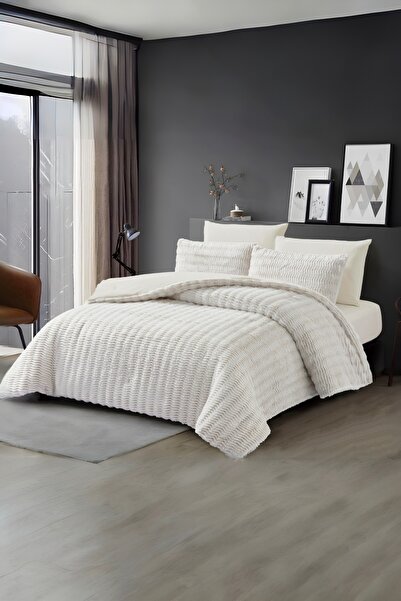 Roya home Single 4-Piece Plush Sleeping Set