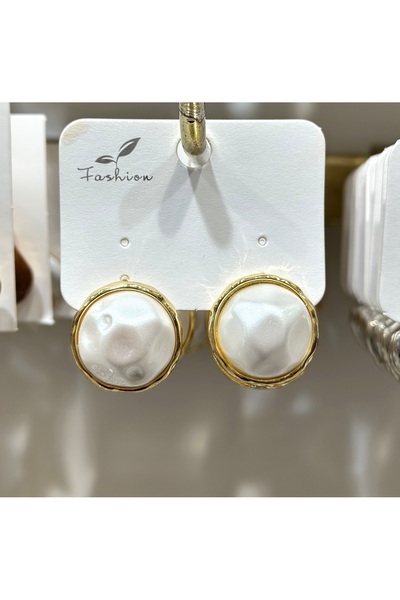 JEWELRY White Gold Top Steel Earrings