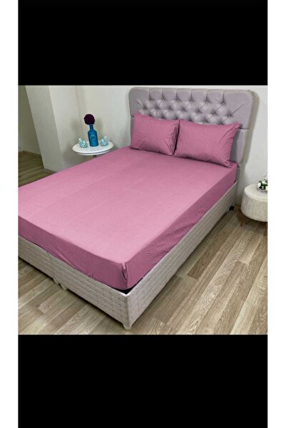 AYHOME Çift Kişilik Pamuklu Lastıklı Çarşaf Takımı 160 X 200 CM 2 Adet Yastık...