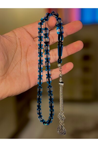 NAMAT خرزات صلاة من العنبر البودرة، عدد 33، تأتي مع حقيبة هدايا