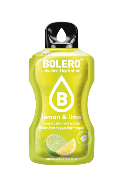 Bolero Advanced Hydration Drink Lemon & Lime Flavored Water Infusion Sticks, 12 Sticks