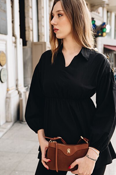 Cochines Women's Suede Baguette Tan Stylish Hand and Shoulder Bag with Adjustable Handle Strap