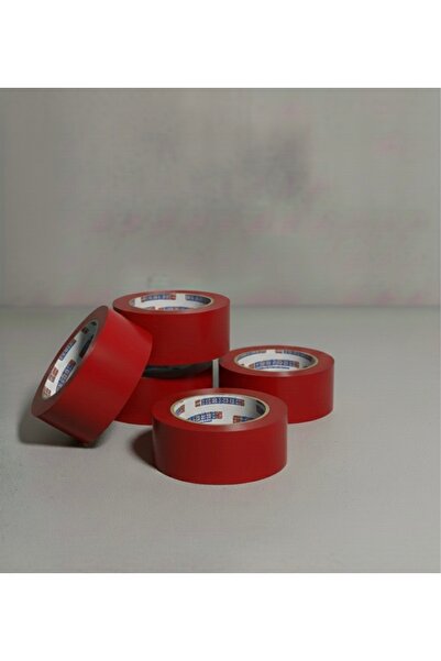 aybaş kağıtçılık 1.Kalite 45x100 Metre ( 5 Adet ) Kırmızı Renkli Koli Bandı, ...
