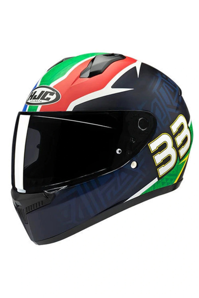 HJC C10 BB33 MC21SF MAT MAVİ YEŞİL KASK