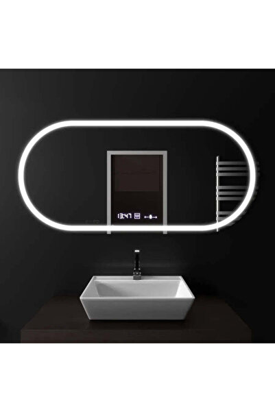 Marcello Funghi Oglindă ovală cu LED Altera, 80x50 cm, senzor MotionGlow, sis...