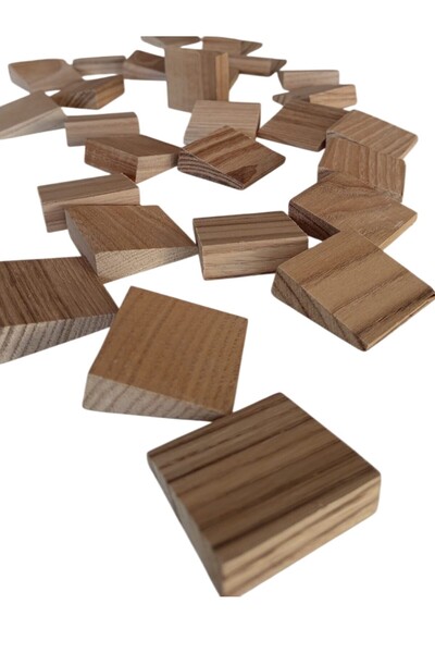 ncy ahşap 4x4 kestane piramit tasarım parçalar 50 adet