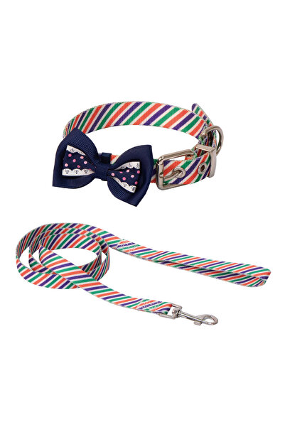 Eastland Sptrns Bow Tie Neck Collar 20mm 40-50 cm + Extension 120cm (231452) Striped Pattern