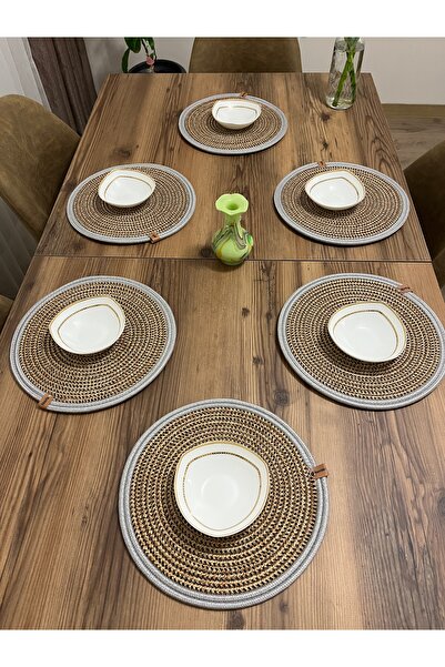 naylişhome 6 Adet 33x33 Supla.ameriken Servis, Masa Örtüsü, Supla Hediyelik,ç...