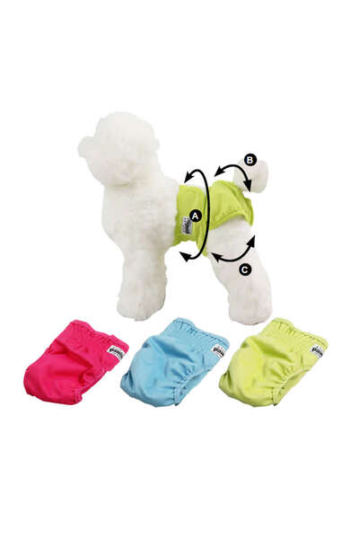 Pawise Sptrns Reusable Dog Diaper m (223822) 3 Pieces