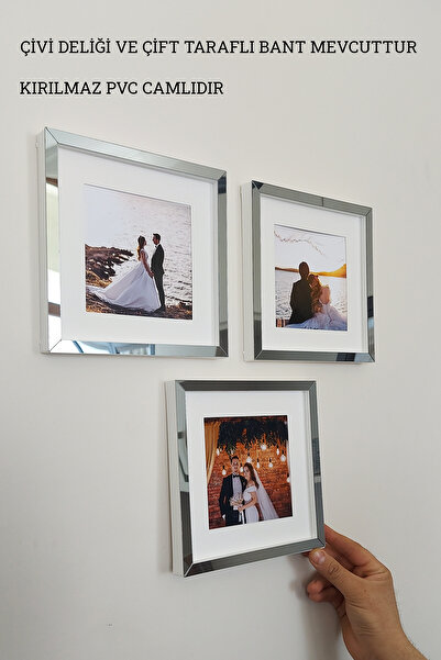 hobicehayaller Remove and Plug Memory Frame! 3 Piece Frames with Adhesive Square Passport