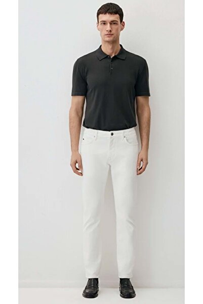Mavi M0035190581 Marcus Edition White Jean Pants Men's Denim Trousers White