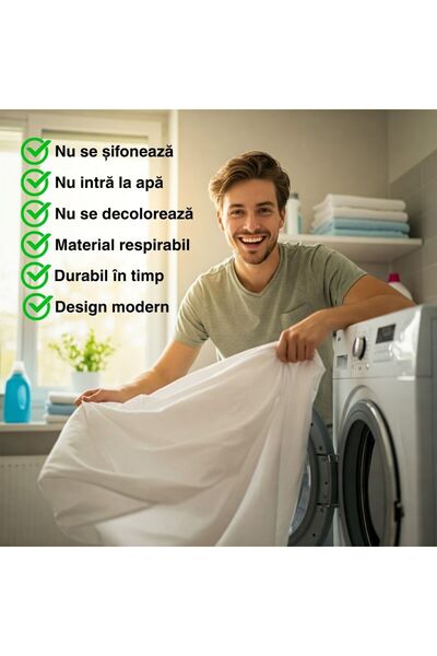 NufJoy 6-piece double finet bedding set – fitted sheet 160x200/180x200, duvet 200x230