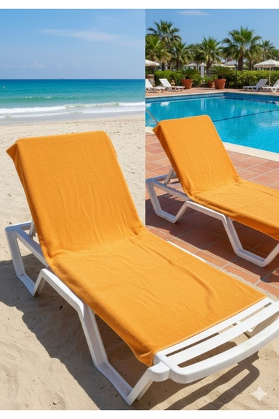 LaraLisa Collection Cotton Sunbed Towel 100X180 cm Suitable for Beach Use Quick Drying Large Size Beach Bath Towel