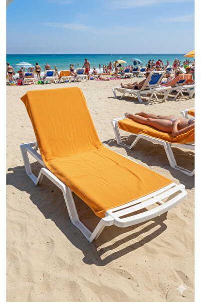 LaraLisa Collection Cotton Sunbed Towel 100X180 cm Quick-Drying Large Size Towel Suitable for Beach Use
