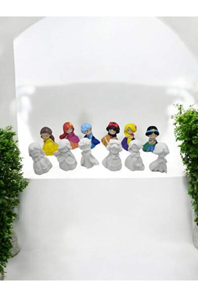 BOHEM PeSaPe Prenses Taş Boyama Seti 12 renk akrilik boya+Fırça (Taş vernik hediyeli)