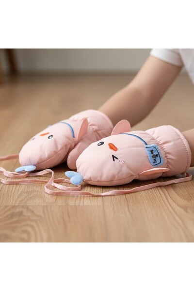 Algitsin O L A Parmaksız Çocuk Kar Eldiveni 1-4 yaş