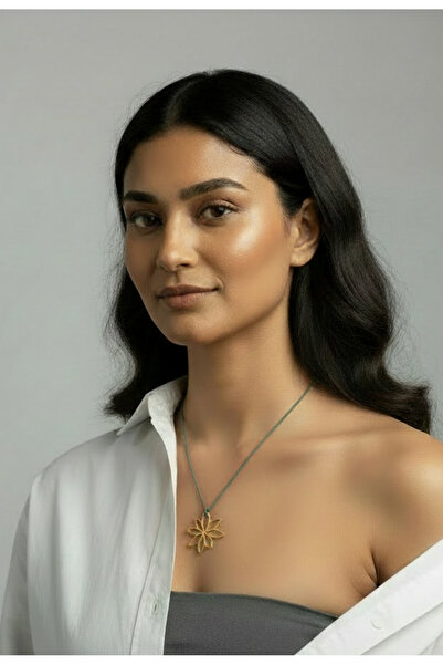 Sphere Jewelry Turkuaz Çiçek Kolye