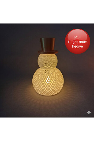 Vegart yılbaşı kardan adam mumluk