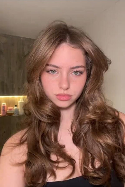 Zeysum Fındık Kahverengi Çıtçıtlı Saç Dalgalı Postiş Takma Saç 60 Cm 110gr Is...