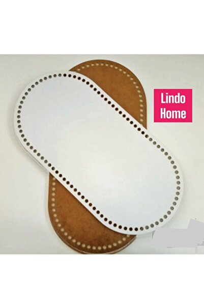 LindoHome Ahsap Puset Tabanı, 4 Adet ,örgü Kiti, 4 Mm Tek Yüz Mdf 33x65