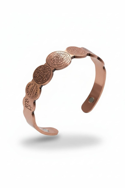 AYDESİA Kadın Dualı Mıknatıslı Doğal Bakır Bileklik Eklem ve Kas Ağrılarına Ş...